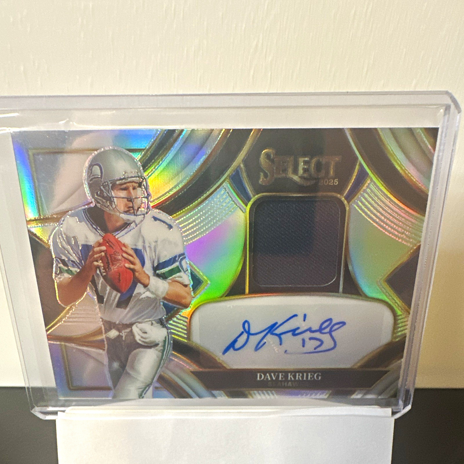Panini Select 2025 Dave Krieg Seahawks Auto #SME-DKG /249