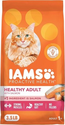 Iams Cat Food | Proactive Health with Real Salmon 3.5 lb Bag