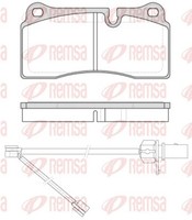 Remsa Bremsbelagsatz Scheibenbremse 0983.21 FüR Audi Q7 4LB R8 422 423 Spyder