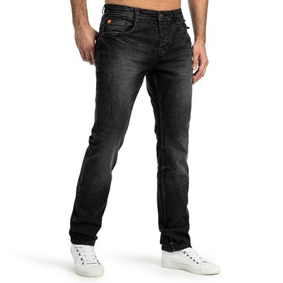 Sublevel Herren Jeans Straight Slim Fit Denim Hose Röhre Cargo Hose Jeanshose