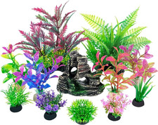 10PCS Artificial Aquatic Plants ?Plastic Aquariums Plants Decorations,Used fo...