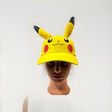 Pok mon Pikachu Hat OSFM Strapback 3D Ears 025 Licensed Nintendo Cap NWOT