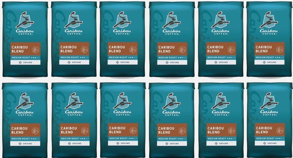Caribou Coffee Caribou Blend Ground Coffee Medium Roast 12 Bags , AUG/2026