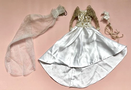 🤍 Barbie 🤍 1987 Vintage Private Collection Fashion Wedding Doll Outfit #4507