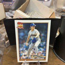 FREE SHIPPING-MINT-1991 Topps Brian Holman #458 MARINERS-40 YEARS OF BASEBALL