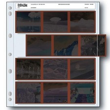  100P PRINT FILE 120-4UB Film Negative Pages Sleeves Archival 120 6x7