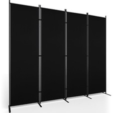 6FT Folding Room Divider 4 Panel Privacy Screen Separating for Office Home Decor