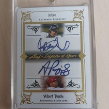 Ichiro & Albert Pujols Dual Auto Card 2/2 Legends of Sport Authentic Signed RAW