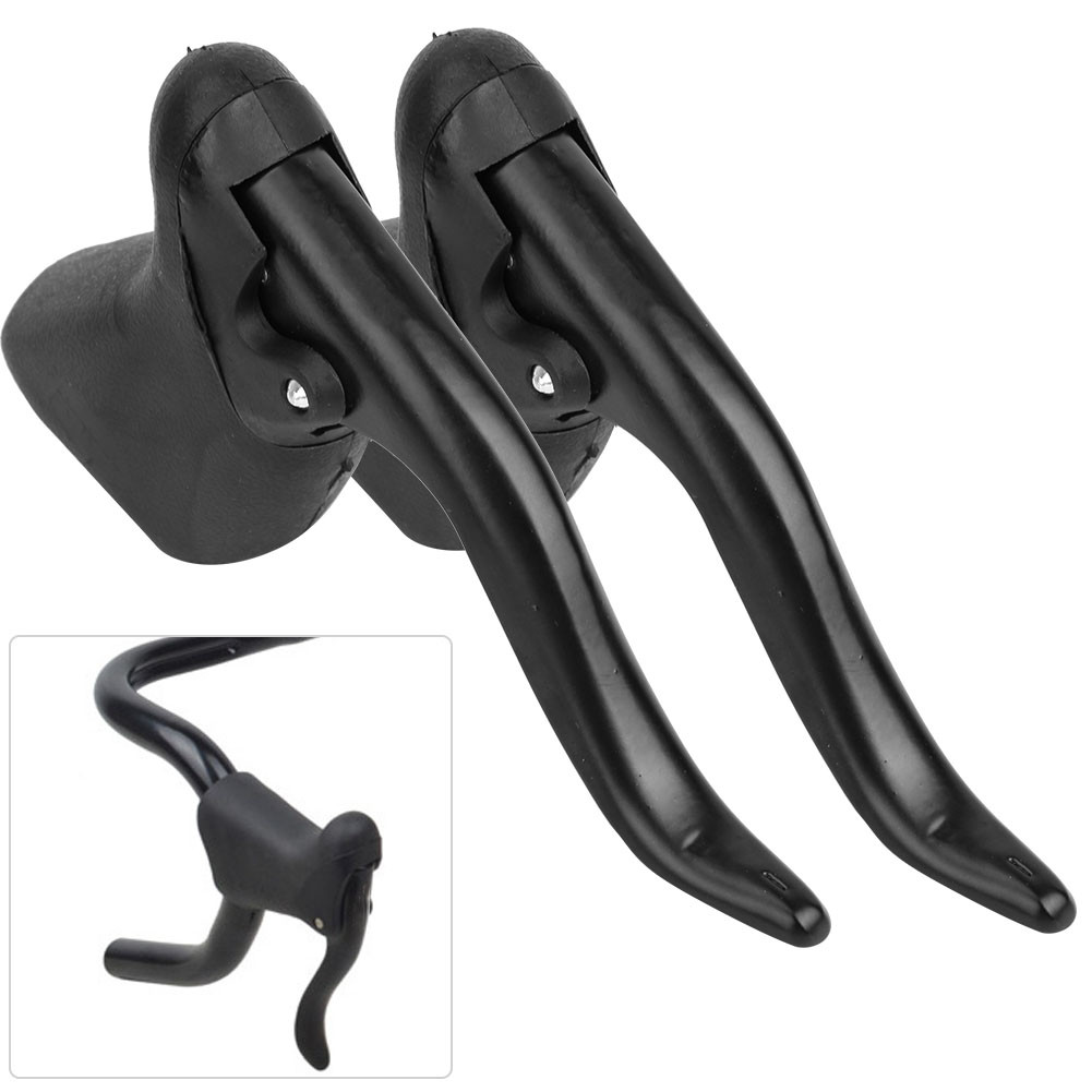 1 Pair Lightweight Aluminum Alloy Bike Brake Handles for Mountain and Road Cycling