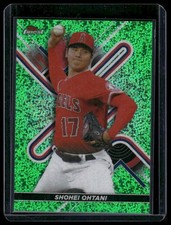 2022 Finest #28 Shohei Ohtani Green Speckle Refractors #/125