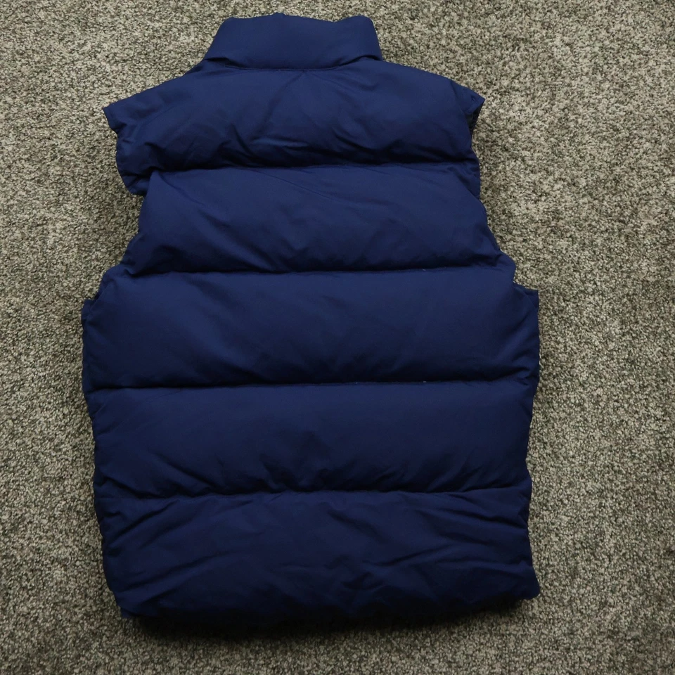 Chaleco Sierra Designs Para Hombres Pequeño Azul Acolchado Puffer Frente a Presión Exterior Plumón de Ganso Foto 2 de 4