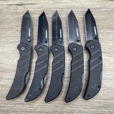 Lot of 5 Husky Wood Handle Folding Folder EDC Lockback Pocket Knives TSA Surplus