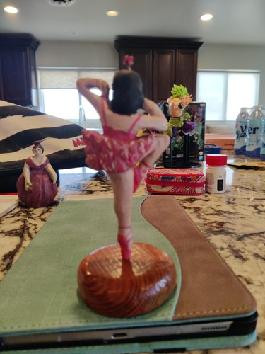 vintage wooden ballerina - Picture 3 of 5
