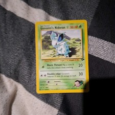 Pokemon TCG Trading Card Giovanni's Nidoran 75/132 Gym Challenge