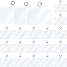 20Pcs Phone Lanyard Tab, Transparent Crossbody Strap, Universal Tether Patche...