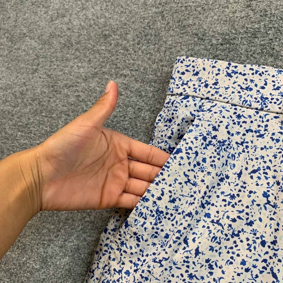 Pantalones Cortos Greyson Para Hombre 36 Blanco Azul Lágrimas de Ángel Estampado Floral 11 Pulgadas Golf Chino Foto 3 de 4