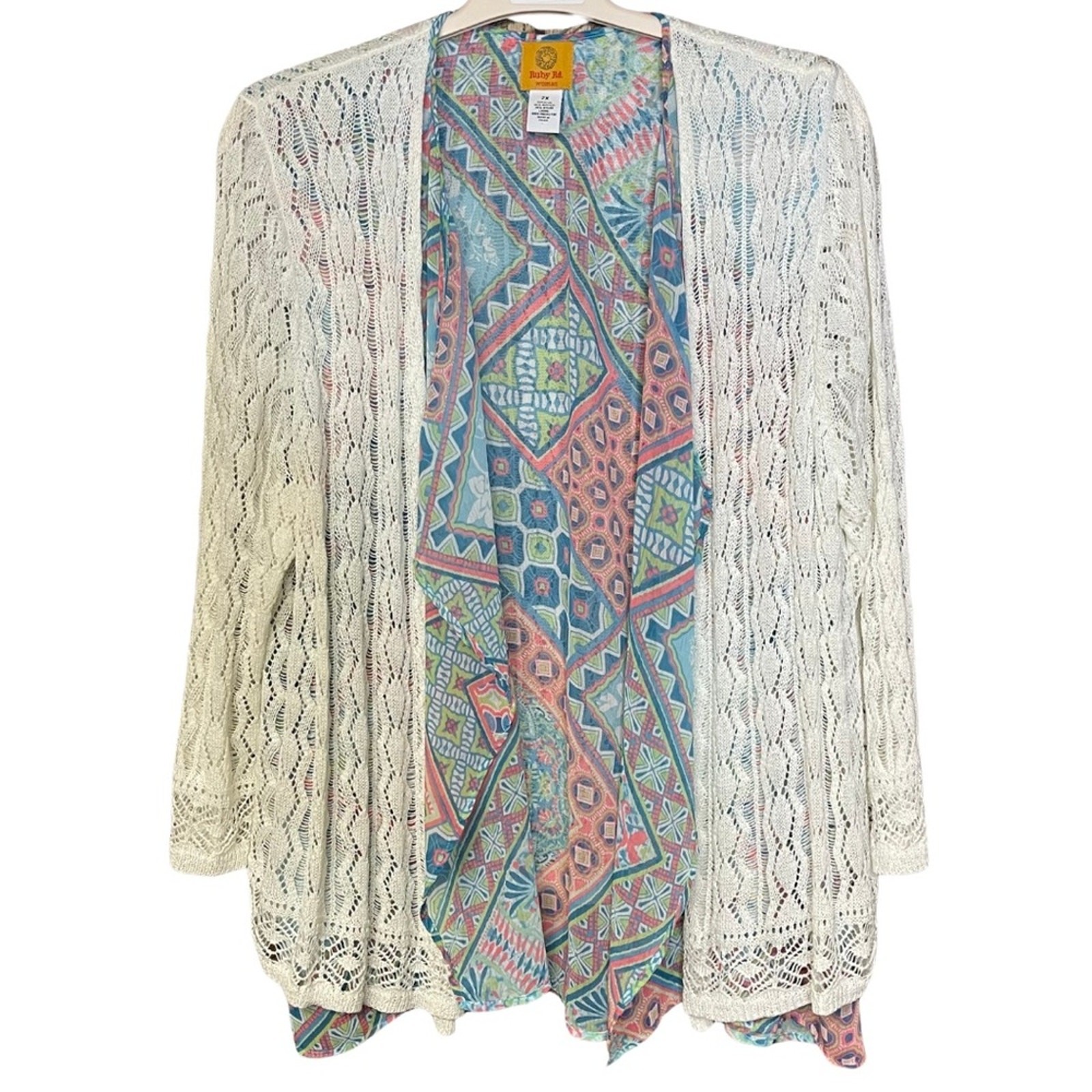 Ruby Rd cardigan detailed lining lightweight femi… - image 1