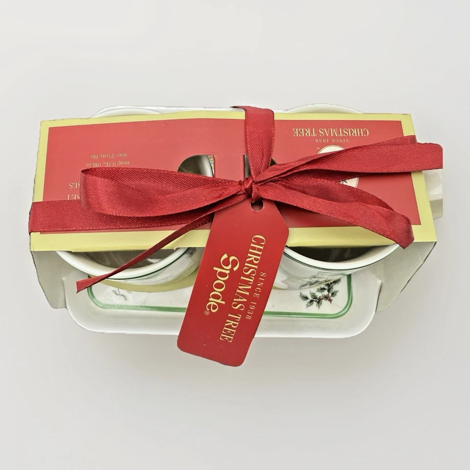 Spode Christmas Tree Nutcracker 3Pc Mug & Melamine Tray Set New NWT - Image 4 of 4