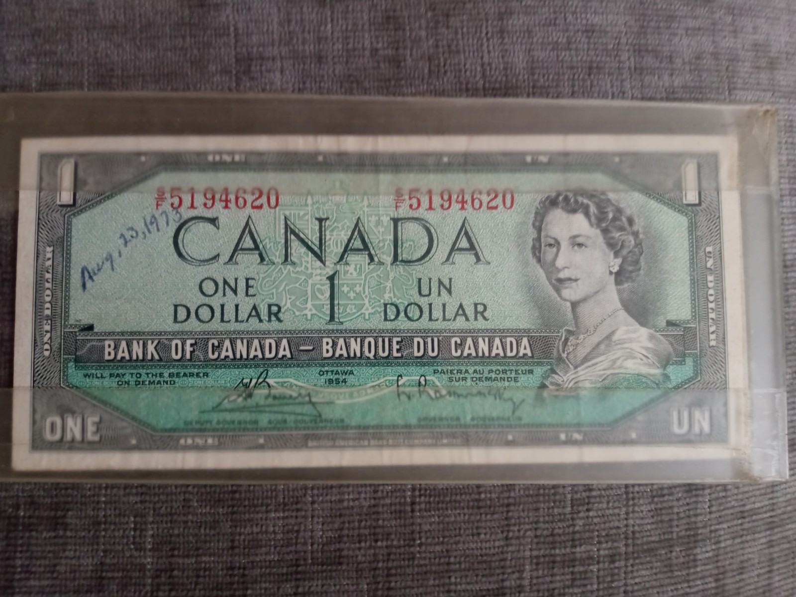Vector Image Banknote 1954 Canada Devils Face Dollar banknote in case | eBay