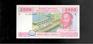 Central African States(Gabon) 2002 2000 Francs P 408A CRISP UNC!