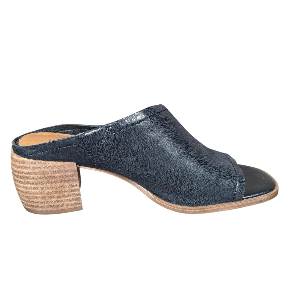 Lucky Brand 鞋女式 6.5 杰米皮革高跟鞋凉鞋骡子拖鞋露趾 — 第 2/4 张图片