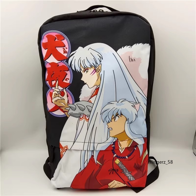 Mochila Anime Inuyasha y Sesshomaru Esencial para Estudiantes Regalo de Navidad