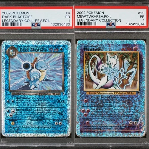 🔥 PSA 1 POOR DARK BLASTOISE AND MEWTWO REVERSE | LEGENDARY COLLECTION 🔥