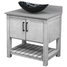 Miseno MV-30SG-NOBV-280-0128031 30" - Stonewash Grey / Storm Grey Top / Matte