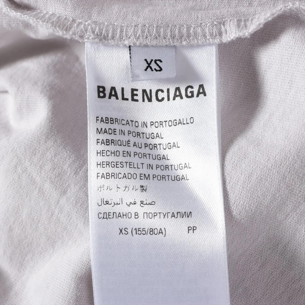 Balenciaga x WFP 25 years Cotton & Polyurethane T-shirt XS Men's Gray  764235 thumbnail 8