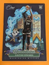 2025 Panini One and One Instant WNBA Aaliyah Edwards Downtown RC #10 Mystics