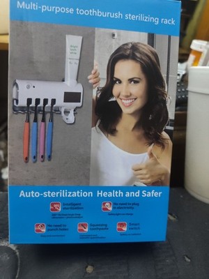 Wall Mounted UV integrated Toothbrush Sterilizer, Portable Sterilization Chamber