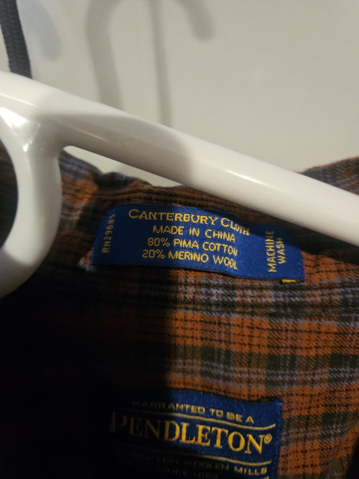 Pendleton Mens Shirt Button Up  Size Shrunken Med… - image 3