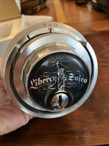 S&G Dial & Ring Set/ Lock w/Liberty Logo-Chrome Finish- No Dial Key USED