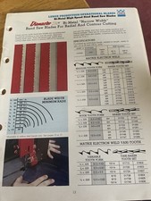 Lenox Production/Operational Band Saw Blades Catalog