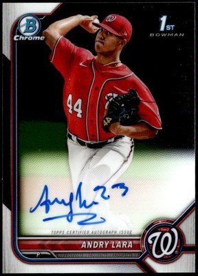 2022 Bowman - Chrome Prospects Autographs #CPA-AL Andry Lara E1