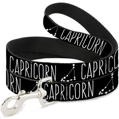 Dog Leash Zodiac CAPRICORN/Constellation Black/White (US IMPORT)