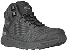 Hoss Boots Mens Buster Hi Composite toe Black Textile Work Boots