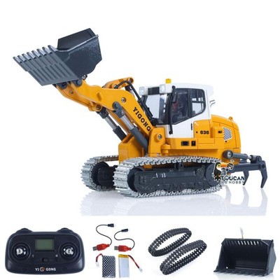 1:50 RC Lifting Tracked Loader LR636 2.4G Metal Tracks Ripper RTR Model Sound