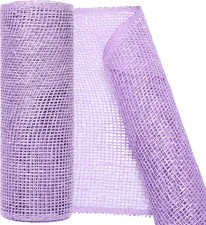 Deco Mesh 10 Inch X 15 Feet Decor Mesh Ribbon Imitation Burlap Deco Mesh Wreath