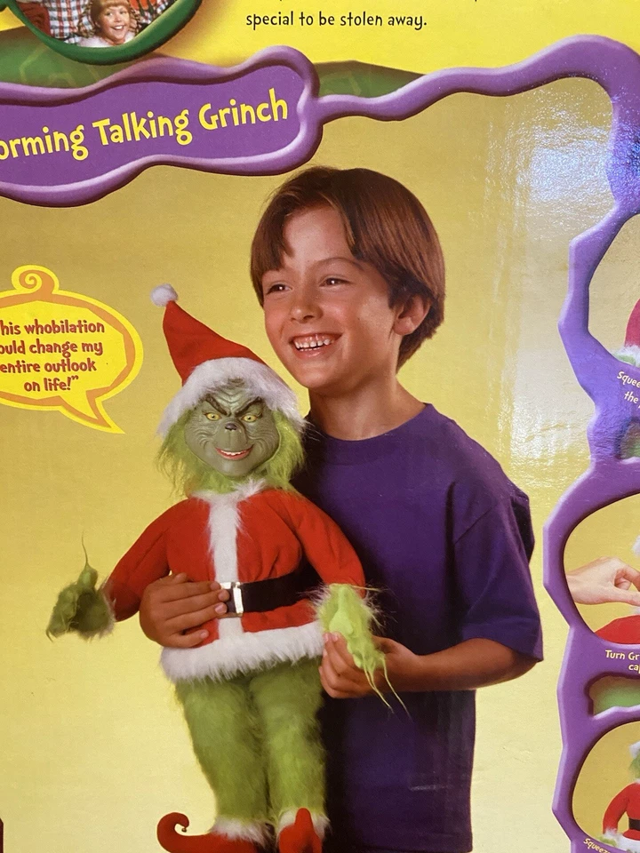 Muñeca de peluche parlante transformadora de Navidad Dr Suess How The Grinch 2000 Foto 4 de 4
