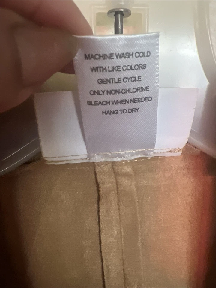 Chaqueta cárdigan de gamuza sintética camel talla mediana estilo norte con mangas 3/4 Foto 4 de 4