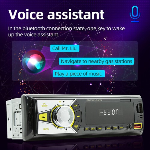 US 12V Car FM Radio Stereo MP3 Player Bluetooth AUX USB TF Audio Recording Part - Picture 8 of 14