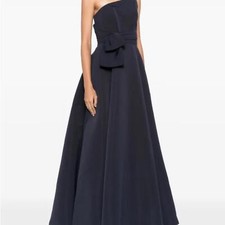 Elegant Black Strapless Evening Gown