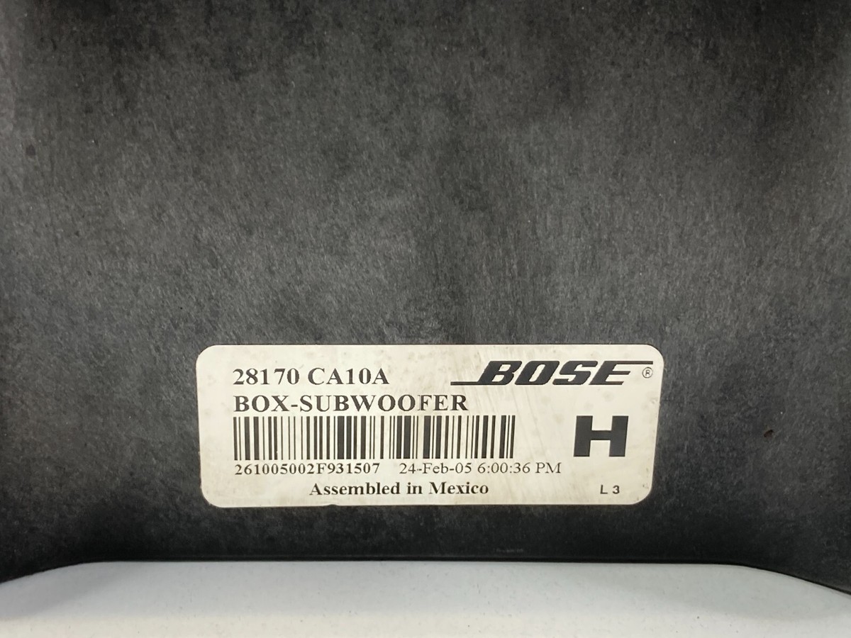 07 Nissan Murano Bose 28170CA10B Rear Subwoofer OEM for sale