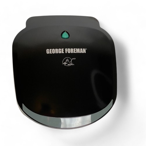 George Foreman CLASSIC-PLATE Grill for 2 Servings - GR136, Black