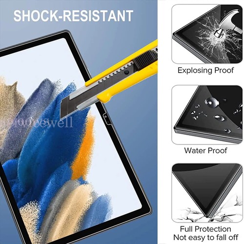 Full Tempered Glass Screen Protector For Samsung Galaxy Tab A9 Plus / A8 10.5" - Picture 2 of 18