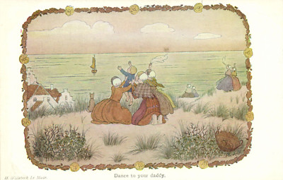 PC CPA WILLEBEEK LE MAIR ARTIST SIGNED, DANCE TO DADDY (b2952)