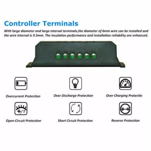 Solar Panel Regulator Charge Controller 12V/24V Auto Focus Tracking MPPT PWM - Picture 23 of 55