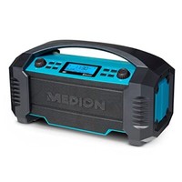 Medion E66050 Dab+ Baustellenradio Mit Akku, IP54 Usb-Ladefunktion, Bluetooth 5