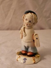Figurina Vintage Porcellane Capodimonte G. Pezzato ~Ragazzo che va a scuola~